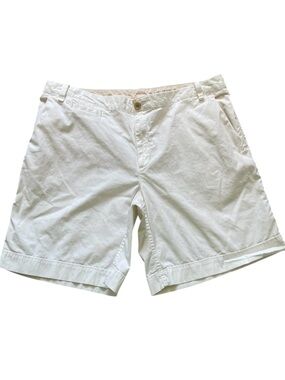 Banana Republic Light Beige Cotton Stretch Chino Shorts Roll Tab 8”